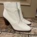 Giani Bernini Shoes | Giani Bini White Snake Or Alligator Skin Print Boots! Never Worn! | Color: Brown/White | Size: 10