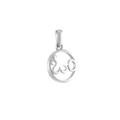 Sterling Silver (92.5% purity) Spiritual Telugu OM Chain Pendant for Men & Women Pure Silver Divine Telugu OM Chain Locket