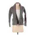 Lauren by Ralph Lauren Wool Coat: Short Gray Houndstooth Jackets & Outerwear - Women's Size Small Petite