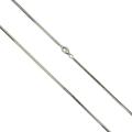 Collierkettchen VIVANCE "925/- Silber Schlangenkette diamantiert", weiß, Halsketten, Damen, 50cm, Silber 925 (Sterlingsilber), L: 50cm, glänzend, B:1.8mm