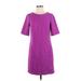 The Limited Cocktail Dress - Shift: Purple Solid Dresses - Women's Size 2