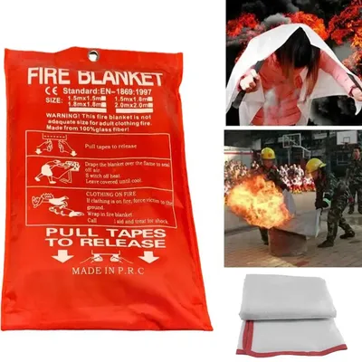 Couverture arrangen fibre de verre pour extincteurs couverture anti-feu d'urgence domestique