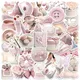 Autocollants de style rose mignon pour fille ballerine décalcomanies esthétiques réfrigérateur de