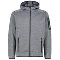 CMP - Jacket Fix Hood Jacquard Knitted 3H60847N - Fleecejacke Gr 56 grau