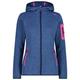 CMP - Women's Jacket Fix Hood Jacquard Knitted 3H19826 - Fleecejacke Gr 48 blau