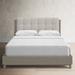 Birch Lane™ Nessie Platform Bed Upholstered/Polyester in Brown | 46.5 H x 63.2 W x 85 D in | Wayfair AF1AD189C8144F32BD91F3300F42F143