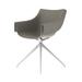 Armchair - Vondom Manta 23.5" W Swivel Armchair Metal in Gray | 33.5 H x 23.5 W x 20.5 D in | Wayfair 65053-Tortora