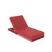 Vondom Pixel 78.7" Long Reclining Lacque Single Chaise w/ Cushion Plastic in Red | 10.25 H x 31.5 W x 78.7 D in | Outdoor Furniture | Wayfair