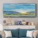 Rosecliff Heights Tidings- Premium Framed Canvas - Ready To Hang Canvas, Solid Wood in Black/Blue/Green | 24" H x 60" W x 1.5" D | Wayfair