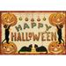 The Holiday Aisle® Nostalgia Happy Halloween by Katie Pertiet - Wrapped Canvas Textual Art Canvas | 20" H x 30" W | Wayfair