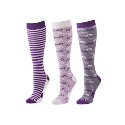 Piper 3 - Pack Bamboo Boot Sock - Power Purple - S...