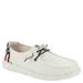 Hey Dude Wendy Americana - Womens 8 Bone Slip On Medium