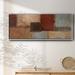 Orren Ellis Seasons Go Round I Framed On Canvas Print Canvas, Solid Wood in Brown | 20 H x 50 W x 1.5 D in | Wayfair
