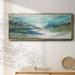 Orren Ellis Spring Reflection II Framed On Canvas Print Canvas, Solid Wood in Blue/Green | 24 H x 60 W x 1.5 D in | Wayfair