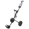 Asixxsix Foldable Golf Trolley, 2 Wheel Golf Push Pull Cart Multifunctional Lightweight Golf Cart Course Equipment, Easy to Open and Close, Detachable Wheels