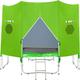Berlune Trampoline Tent Colored Trampoline Tent Cover Fits for 6 Straight Pole Round Trampoline Outdoor Accessory (Green,14 ft)