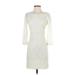 Diane von Furstenberg Cocktail Dress: Ivory Dresses - Women's Size 4