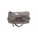 Foley + Corinna Leather Satchel: Pebbled Gray Print Bags