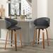 26 Inch Bentwood Bar Stools Swivel Counter Height Bar Stools