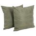 17-inch Sage Green Faux Leather Throw Pillows (Set of 1, 2,or 4)