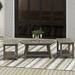 Polytrends Vineyard HIPS Outdoor Eco-Friendly Coffee Table and Side Tables (3-Piece Set)