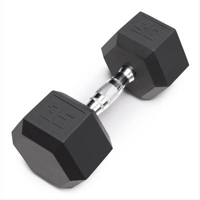 35 Lb Rubber Hex Dumbbell, UNIT