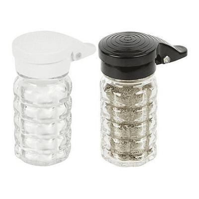 1.5 oz Beehive Salt and Pepper Shakers Black & White Flip Top