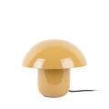 Lampe à poser champignon en métal jaune