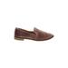 Dolce Vita Flats: Loafers Stacked Heel Casual Burgundy Solid Shoes - Women's Size 7 1/2 - Almond Toe