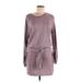 Splendid Casual Dress - Sweater Dress: Gray Marled Dresses - Women's Size Medium