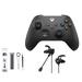 Microsoft Xbox Wireless Carbon Black Controller for Xbox Console With Black Gaming Buds + Cleaning Kit BOLT AXTION Bundle Like New