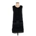 Anna Sui for Target Casual Dress - Shift Scoop Neck Sleeveless: Black Print Dresses - Women's Size X-Small