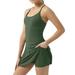 FhsagQ Women s Plus Formal Gowns and Evening Dresses Women Tennis Dress Workout Dress Exercise Dress with Built in Bras & Shorts Dresses for Women Green XL