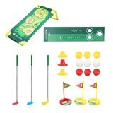 Almencla Kids Golf Set Kids Golf Suitcase Game Play Set Garden Game Putter Training Golf Balls and Club Mini Golfs Play Set for Gift C