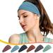 Women s Headbands Athletic Yoga Workout Sports Exercise Elastic Non Slip Sweatbands Women Summer Cloth Hair Bands Fitness Sport Supplies