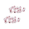 100 Pcs Jewlery Phone Assesoriess DIY Jewelry Beads Acrylic Jewelry Beads Acrylic Baseball Beads