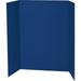 Pacon Single Wall Presentation Board - 48 Height X 36 Width - Blue Surface - Tri-fold Recyclable Corrugated - 24 / Carton