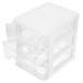 Home Decor Storage Bins Plastic Drawers Organizer Student Case Desk with White