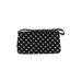 La Regale Clutch: Black Polka Dots Bags