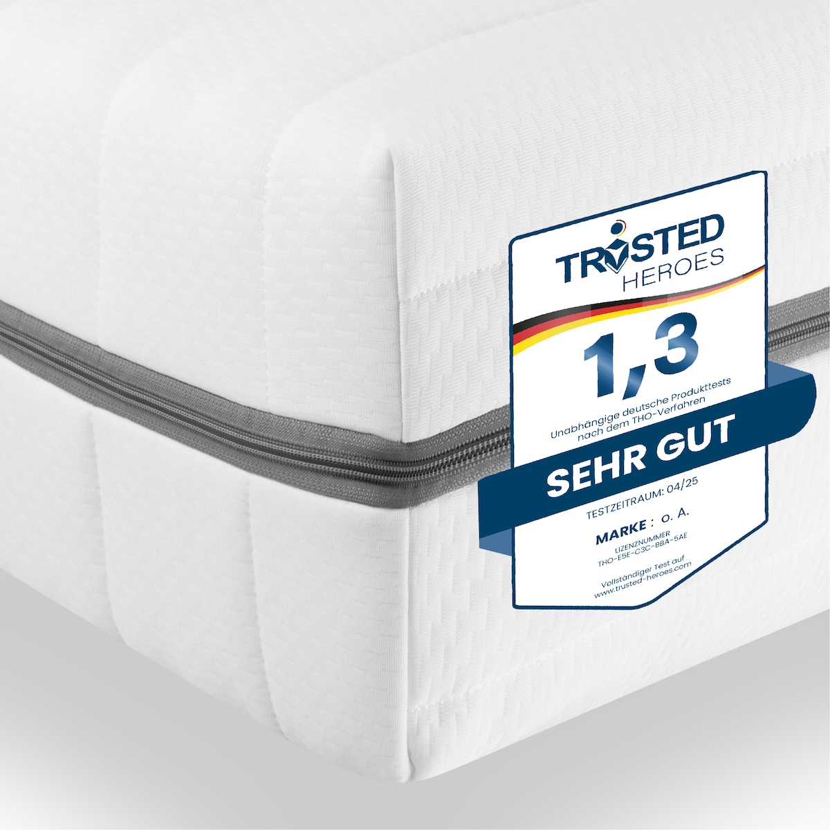 Sleepneo Kaltschaum Matratze 140x190, Höhe 18cm, Orthopädische 7 Zonen Matratze, Härtegrad H3 H4 Image