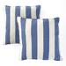 Outdoor Striped Patio and Hammock Throw Pillows - Set of 2