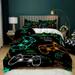 Modern Gamepad Bedding Set Boys Youth Video Game Controller Gaming Equipment Duvet Cover Decorative 3 Piece Duvet Cover With 2 Pillow Shams Full Size(No Comforter)