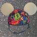 Disney Accessories | Disney Parks Light Up Ears Hat Multi Color Disney World Rare World Of Color | Color: Blue/Green | Size: Osbb