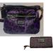 Coach Bags | Coach Poppy Ocelot Print Tote Bag & Zip Around Wallet | Color: Black/Purple | Size: Os