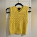 Polo By Ralph Lauren Shirts & Tops | New Polo Ralph Lauren Boys Cable Knit Cotton V-Neck Sweater Vest | Color: Yellow | Size: 6b