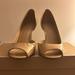 Michael Kors Shoes | Michael Kors Hamilton Open Toe Flex Patent Leather Pumps, Size 9 | Color: Tan | Size: 9