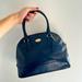 Coach Bags | Coach Croc Embossed Leather Bag In Dark Blue | Color: Blue | Size: Os