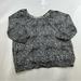 Michael Kors Tops | Michel Kors Women’s Black White Textured Shirt L L86-7 | Color: Black/White | Size: L