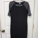 Lularoe Dresses | Lularoe Julia Black/Grey Dress | Color: Black/Gray | Size: M