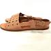 J. Crew Shoes | New J.Crew Suede Slingback Flats Sz 8.5 Grommets Leather J. Crew Jcrew | Color: Tan | Size: 8.5